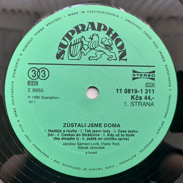 Jaroslav Samson Lenk, Vlasta Redl, Slávek Janoušek - Zůstali jsme doma - Obrázek 3
