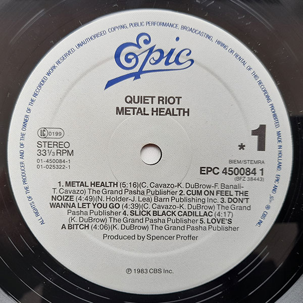 Quiet Riot - Metal Health - Obrázek 3