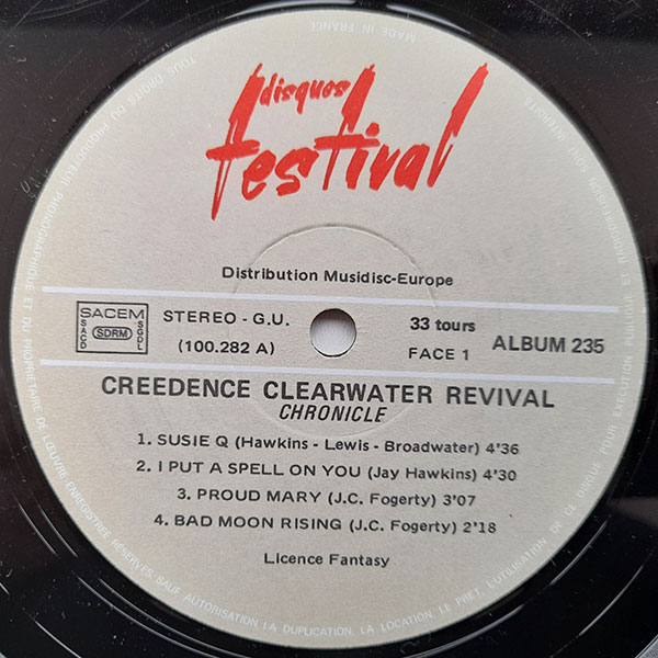 Creedence Clearwater Revival Featuring John Fogerty - Chronicle (The 20 Greatest Hits) - Obrázek 4