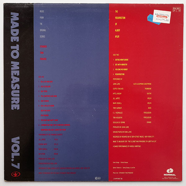 John Lurie - Stranger Than Paradise And The Resurrection Of Albert Ayler (Music From The Original Scores) - Obrázek 2