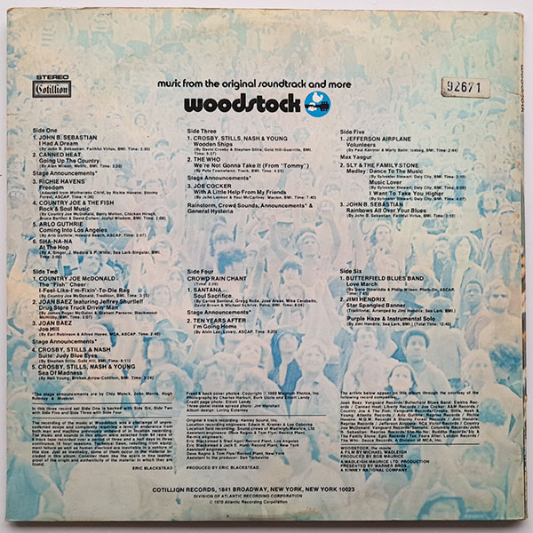 Various - Woodstock - Music From The Original Soundtrack And More - Obrázek 2