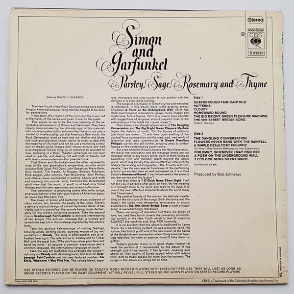 Simon and Garfunkel - Parsley, Sage,Rosemary and Thyme - Obrázek 2