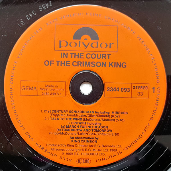 King Crimson - In The Court Of The Crimson King (An Observation By King Crimson) - Obrázek 4