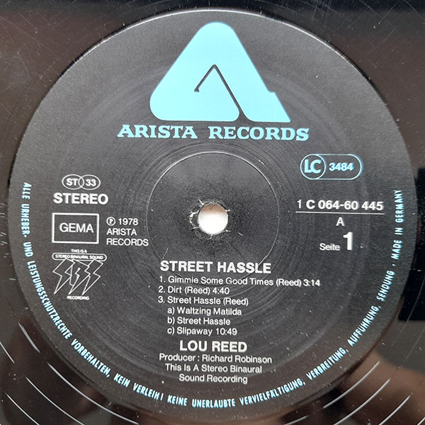 Lou Reed - Street Hassle - Obrázek 3