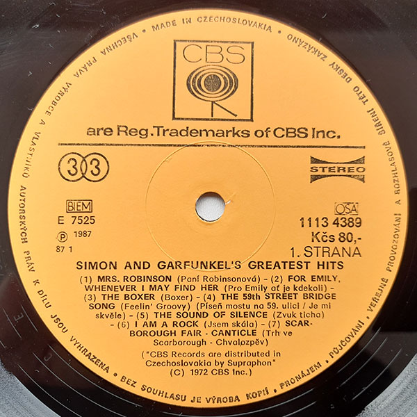 Simon & Garfunkel - Simon And Garfunkel's Greatest Hits - Obrázek 4