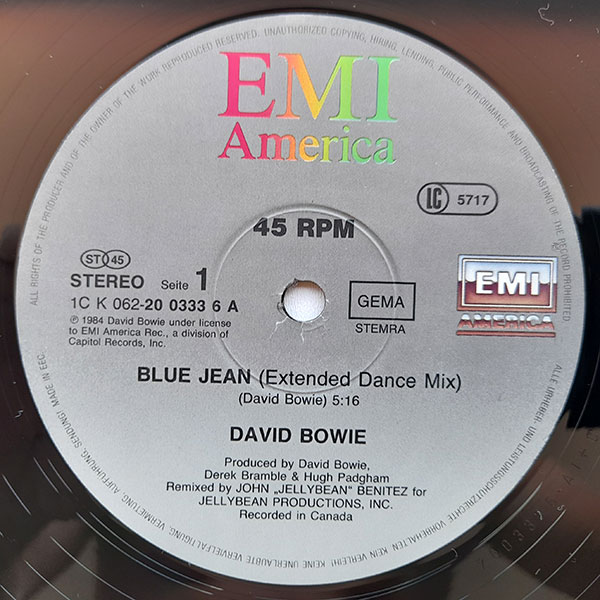 David Bowie - Blue Jean (Extended Dance Mix) - Obrázek 3