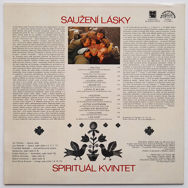 Spirituál Kvintet - Saužení lásky - Obrázek 2