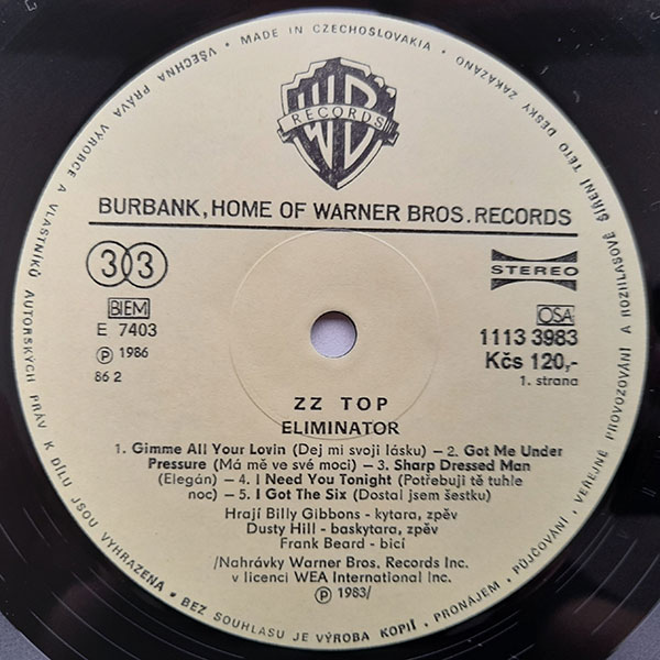 ZZ Top - Eliminator - Obrázek 4