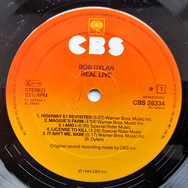 Bob Dylan - Real Live - Obrázek 4