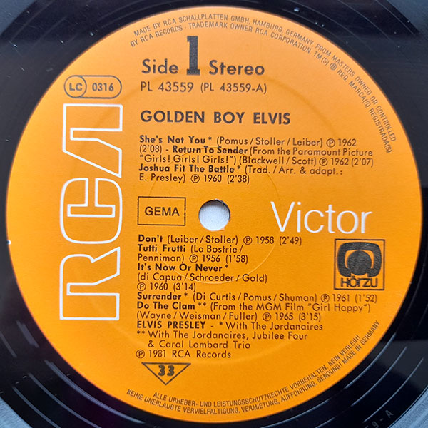 Elvis Presley - Golden Boy Elvis - Obrázek 3