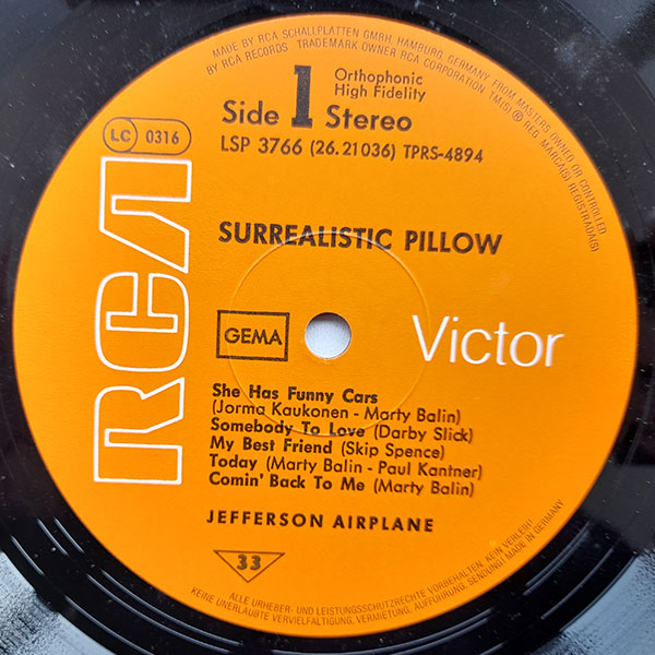 Jefferson Airplane - Surrealistic Pillow - Obrázek 3