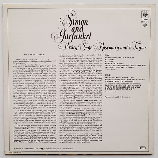 Simon and Garfunkel - Parsley, Sage,Rosemary and Thyme - Obrázek 2