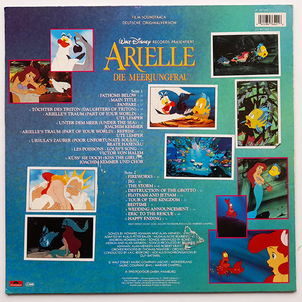 Various - Arielle, Die Meerjungfrau (Film Soundtrack - Deutsche Originalversion) - Obrázek 2