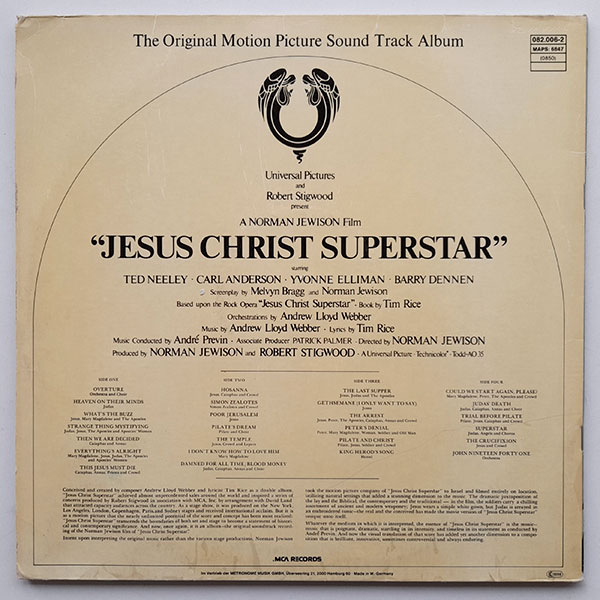Various - Jesus Christ Superstar (The Original Motion Picture Sound Track Album) - Obrázek 2
