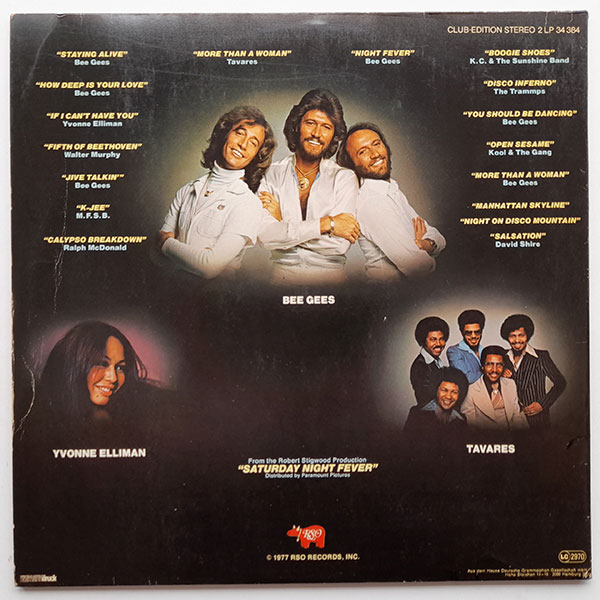 Various - Saturday Night Fever (The Original Movie Sound Track) - Obrázek 2