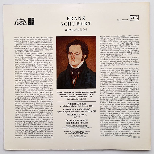 Franz Schubert - Rosamunda (Výběr z hudby ke hře Helminy Von Chézy) - Obrázek 2