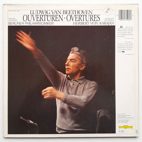 Ludwig van Beethoven, Berliner Philharmoniker, Herbert von Karajan - Ouvertüren - Overtures - Obrázek 2