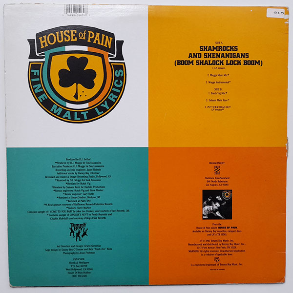 House Of Pain - Shamrocks And Shenanigans (Boom Shalock Lock Boom) - Obrázek 2
