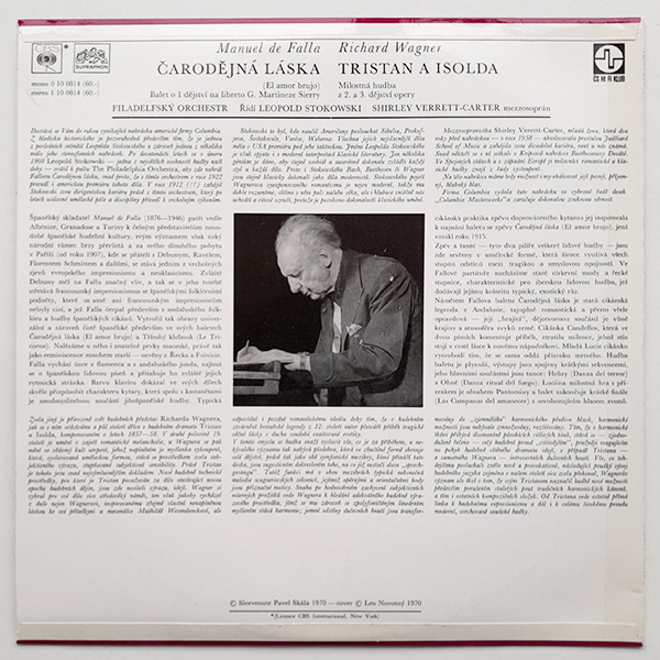 Filadelfský Orchestr, Leopold Stokowski, Shirley Verrett - Manuel De Falla / Richard Wagner - Čarodějná láska / Tristan a isolda - Obrázek 2