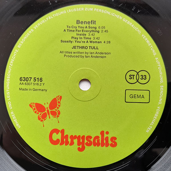 Jethro Tull - Benefit - Obrázek 4
