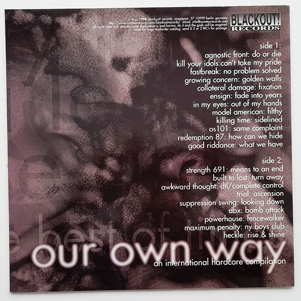 Various - Our Own Way (An International Hardcore Compilation) - Obrázek 2