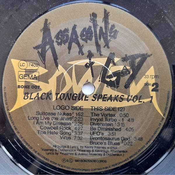 Assassins Of God - Black Tongue Speaks Vol I - Obrázek 4