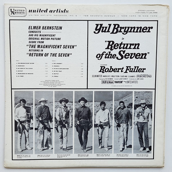 Elmer Bernstein - Return Of The Seven (Original Movie Soundtrack) - Obrázek 2