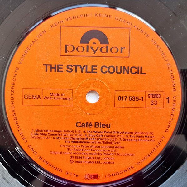 The Style Council - Café Bleu - Obrázek 3