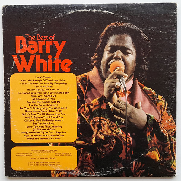 Barry White - The Best Of Barry White With His Love Unlimited Orchestra - Obrázek 2