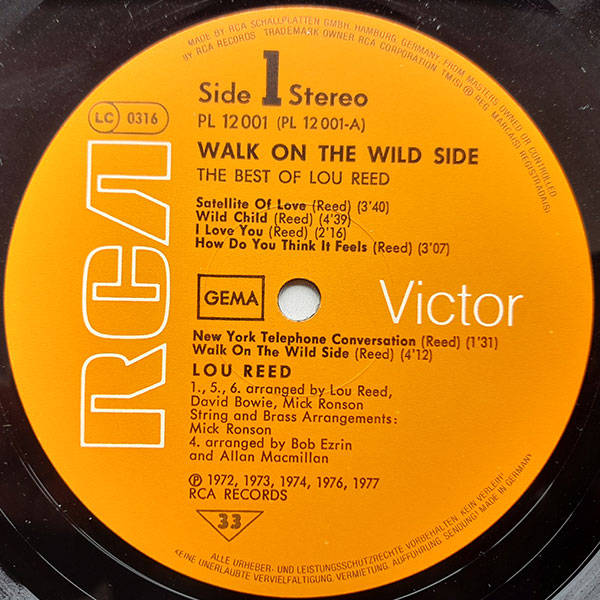 Lou Reed - Walk On The Wild Side - The Best Of Lou Reed - Obrázek 3