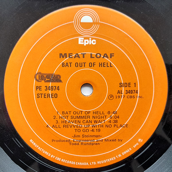 Meat Loaf - Bat Out Of Hell - Obrázek 3