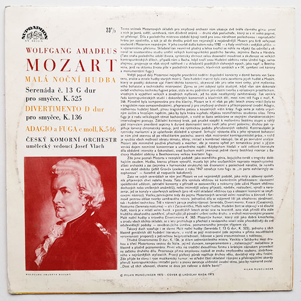 Mozart, Český komorní orchestr - Skladby pro smyčce - Obrázek 2