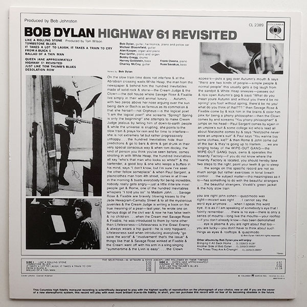 Bob Dylan - Highway 61 Revisited - Obrázek 2
