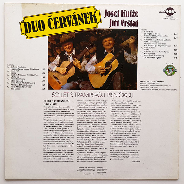 Duo Červánek, Jiří Vrštat, Josef Kníže - 50 let s trampskou písničkou - Obrázek 2