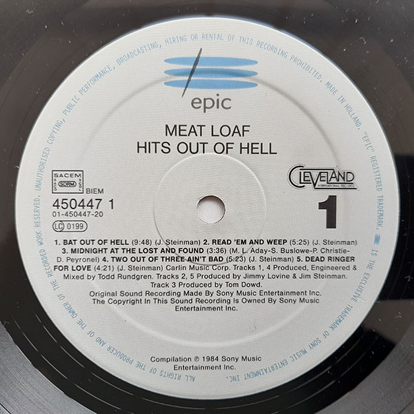 Meat Loaf - Hits Out Of Hell - Obrázek 4