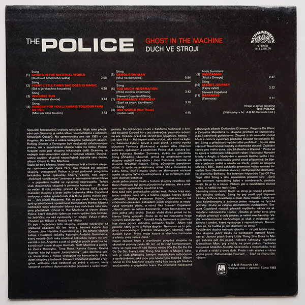 The Police - Ghost in The Machine - Obrázek 2
