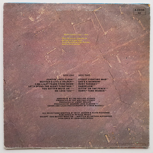 The Rolling Stones - Through The Past, Darkly (Big Hits Vol. 2) - Obrázek 2