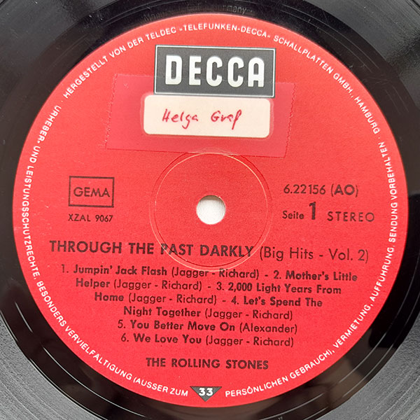 The Rolling Stones - Through The Past, Darkly (Big Hits Vol. 2) - Obrázek 3