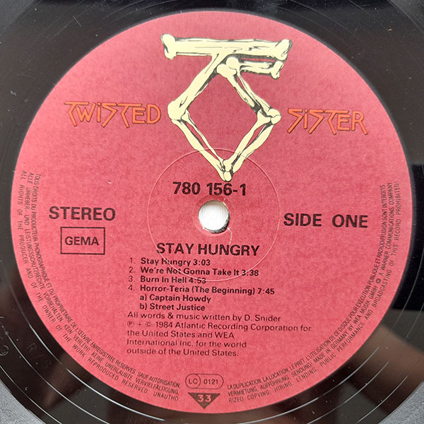 Twisted Sister - Stay Hungry - Obrázek 3
