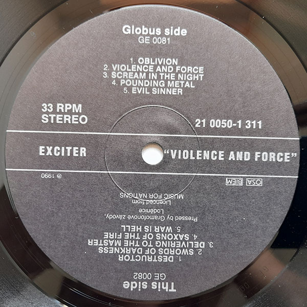 Exciter - Violence & Force - Obrázek 3