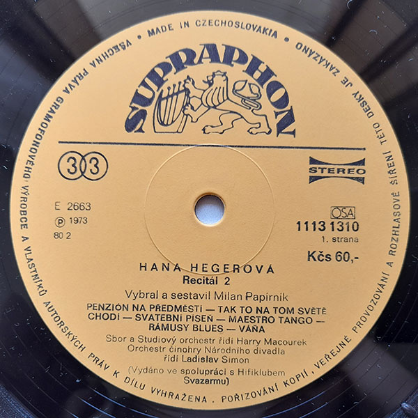 Hana Hegerová - Recital 2 - Obrázek 3
