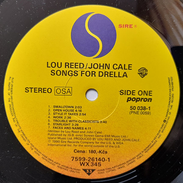 Lou Reed / John Cale - Songs For Drella - Obrázek 4