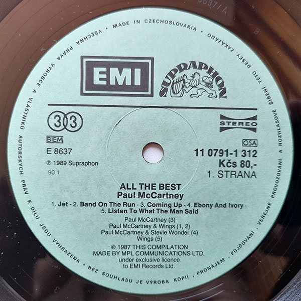 Paul McCartney - All The Best - Obrázek 5