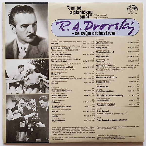 R. A. Dvorský se svým orchestrem - Jen se s písničkou smát (1938-1944) - Obrázek 2
