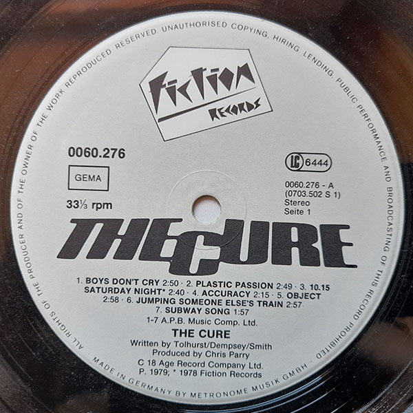 The Cure - Boys Don't Cry - Obrázek 3