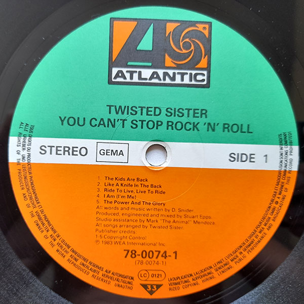 Twisted Sister - You Can't Stop Rock 'N' Roll - Obrázek 3
