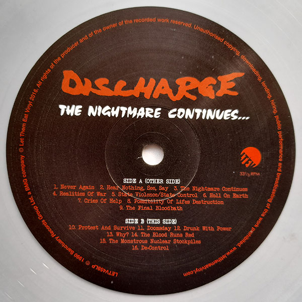 Discharge - The Nightmare Continues... Live - Obrázek 5