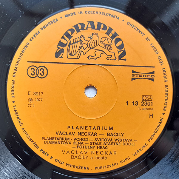 Václav Neckář & Bacily - Planetárium - Obrázek 4