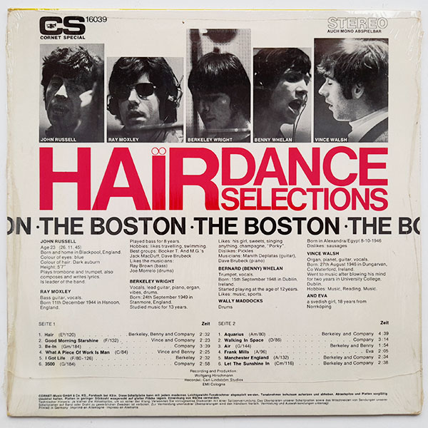 The Boston - Hair Dance Selections - Obrázek 2