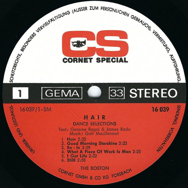 The Boston - Hair Dance Selections - Obrázek 3